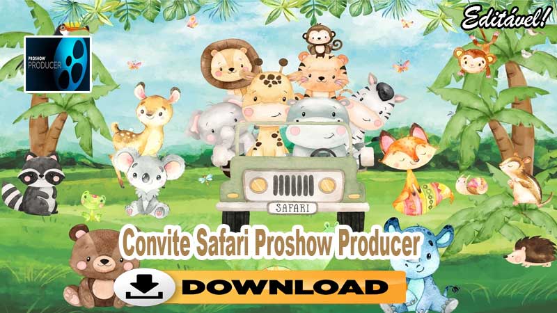 Convite Animado Mickey Safari Proshow Producer