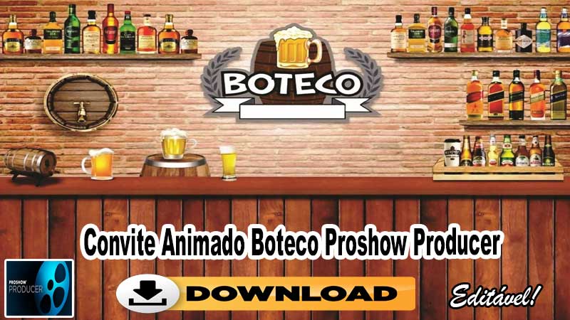 Convite Animado Boteco Proshow Producer