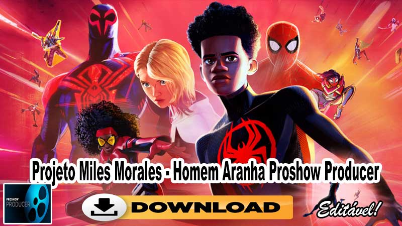 projeto proshow miles-morales homem-aranha